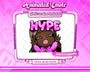 Animated black girl chibi hype emote