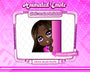 Animated black girl chibi lurk emote