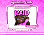 Animated black girl chibi raid emote