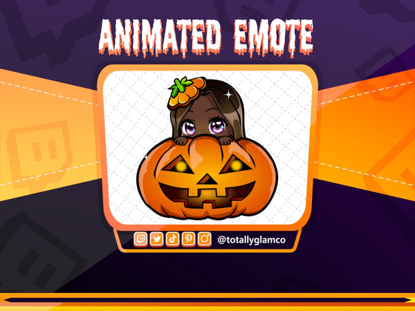Animated Pumpkin Lurk emote