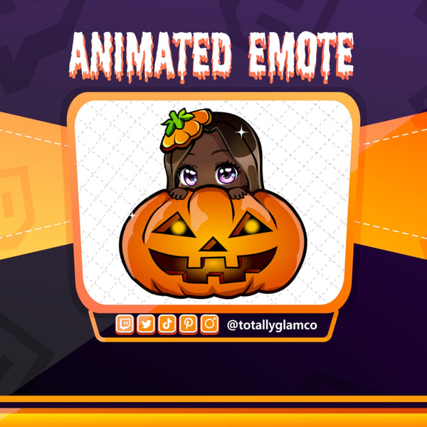 Animated Pumpkin Lurk emote