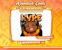 Animated black girl orange chibi glam hype emote