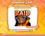 Animated black girl orange chibi glam raid emote