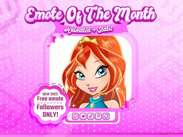 Animated + Static Rizz King Twitch Emote – TotallyGlamCo