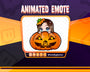 Animated Black hair Pumpkin Lurk emote