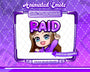 Animated chibi glam purple raid emote