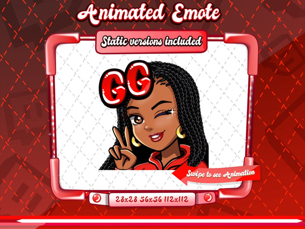 Animated Cartoon Glam emotes V1A