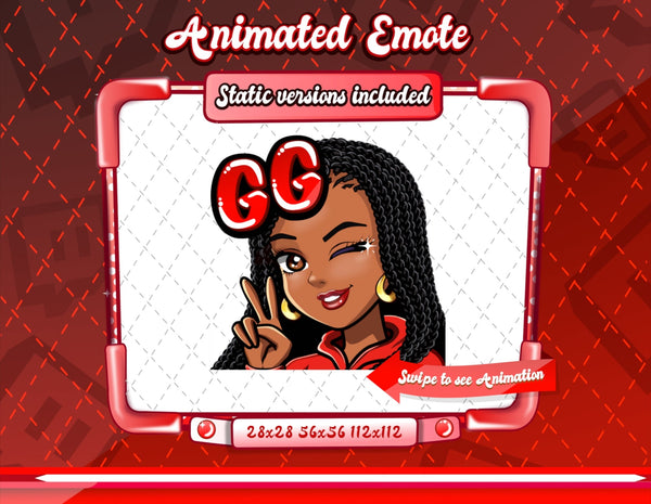 Animated Cartoon Glam emotes V1A
