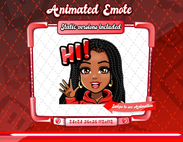 Animated Cartoon Glam emotes V1A