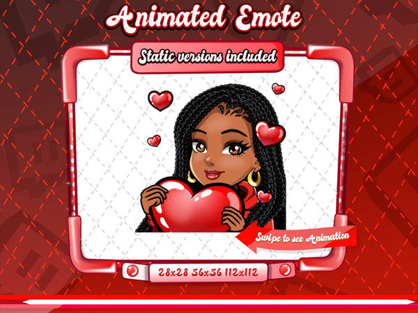 Animated Cartoon Glam emotes V1A