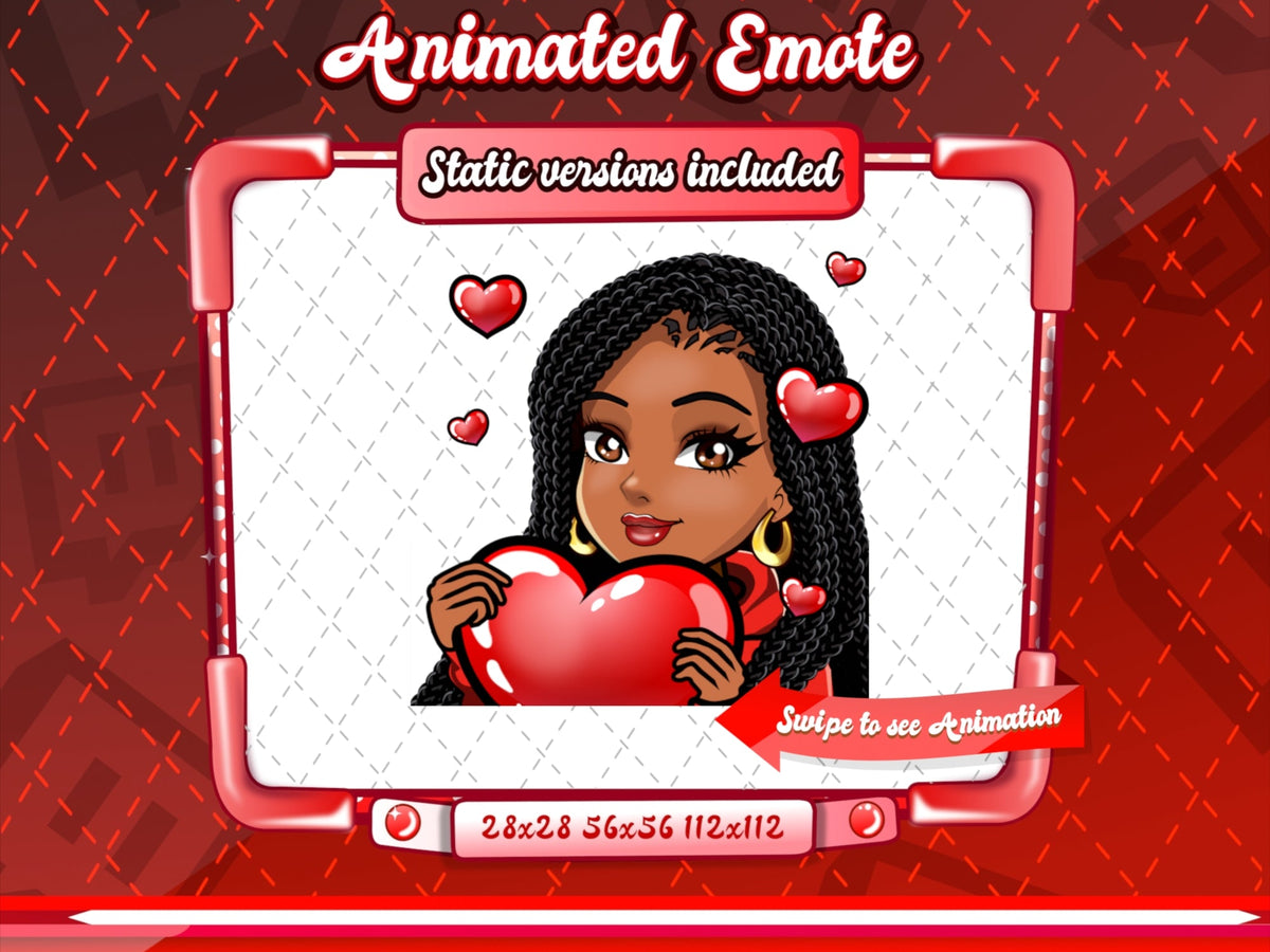 Animated Cartoon Glam emotes V1A