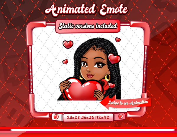 Animated Cartoon Glam emotes V1A