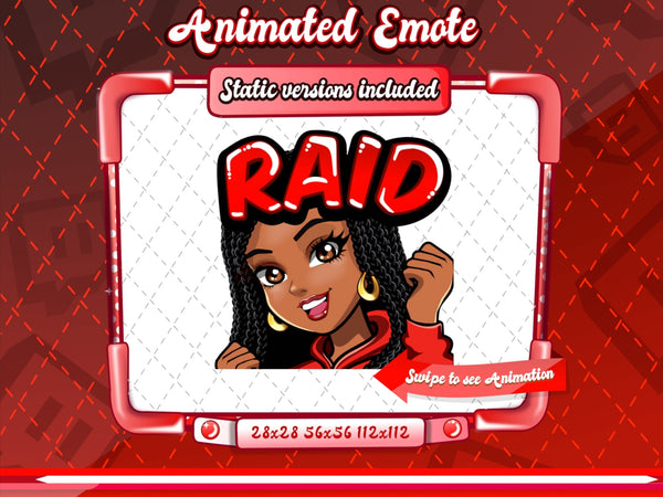 Animated Cartoon Glam emotes V1A