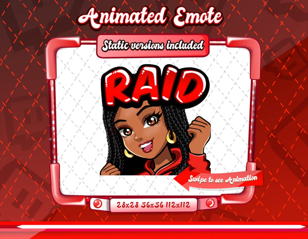 Animated Cartoon Glam emotes V1A