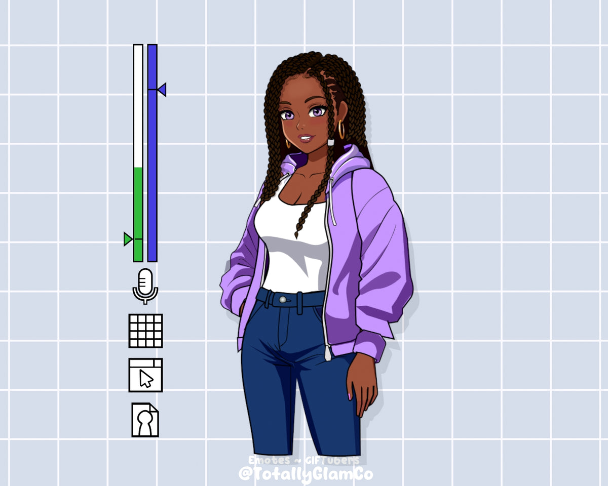 Custom Cartoon Glam GIFtuber