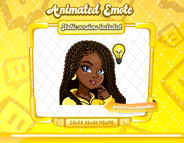 Animated Cartoon Glam emote