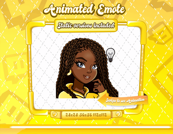 Animated Cartoon Glam emote