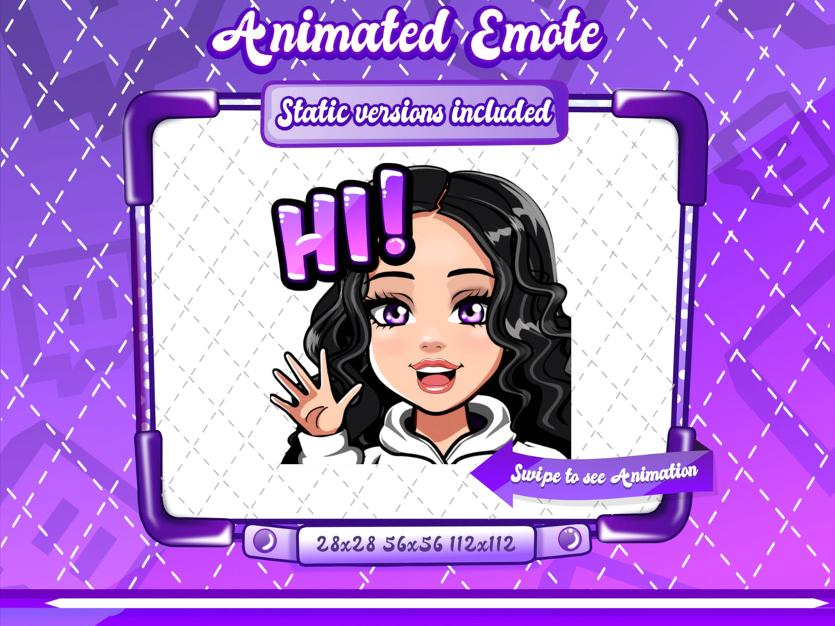 Animated Cartoon Glam emotes V2