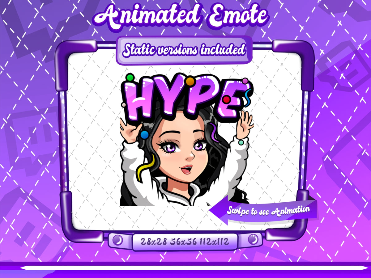 Animated Cartoon Glam emotes V2