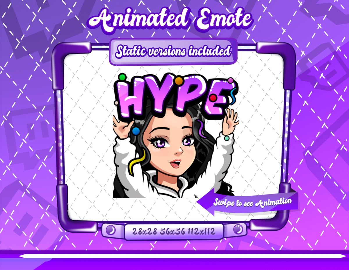 Animated Cartoon Glam emotes V2