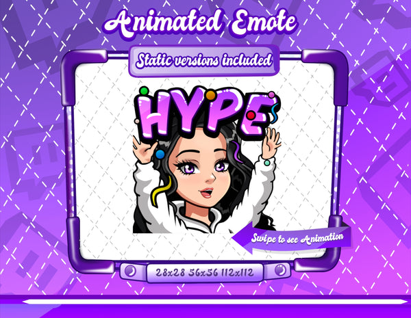 Animated Cartoon Glam emotes V2