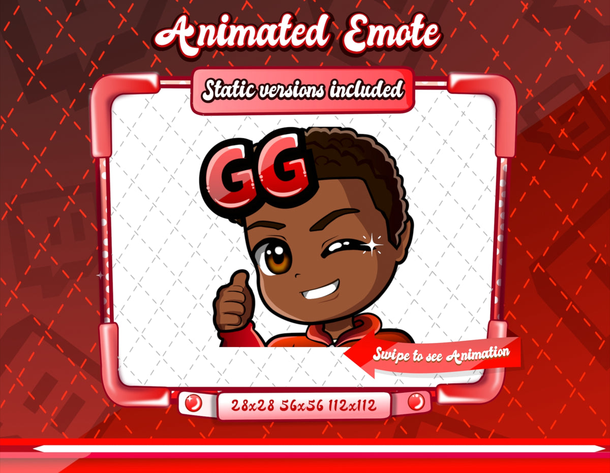 Animated Chibi Guy Emote