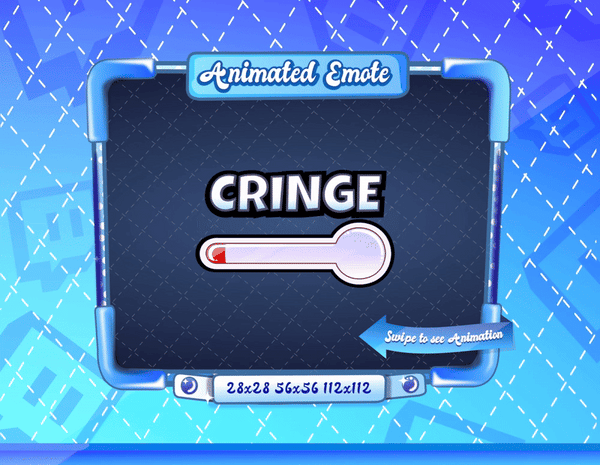 Animated Cringe Meter Emote