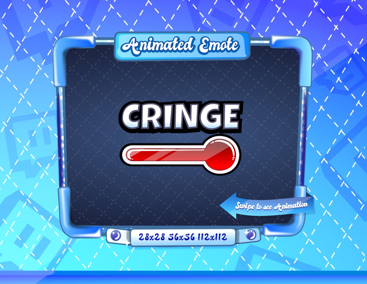 Animated Cringe Meter Emote