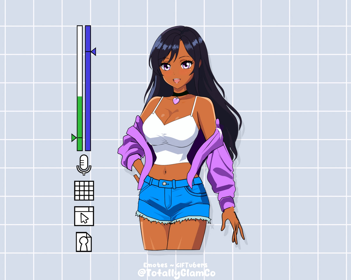 Custom Anime Glam GIFtuber