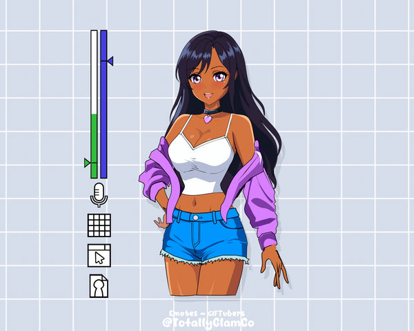 Custom Anime Glam GIFtuber