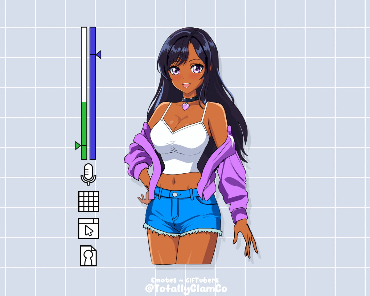 Custom Anime Glam GIFtuber