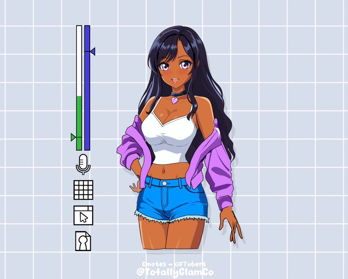 Custom Anime Glam GIFtuber