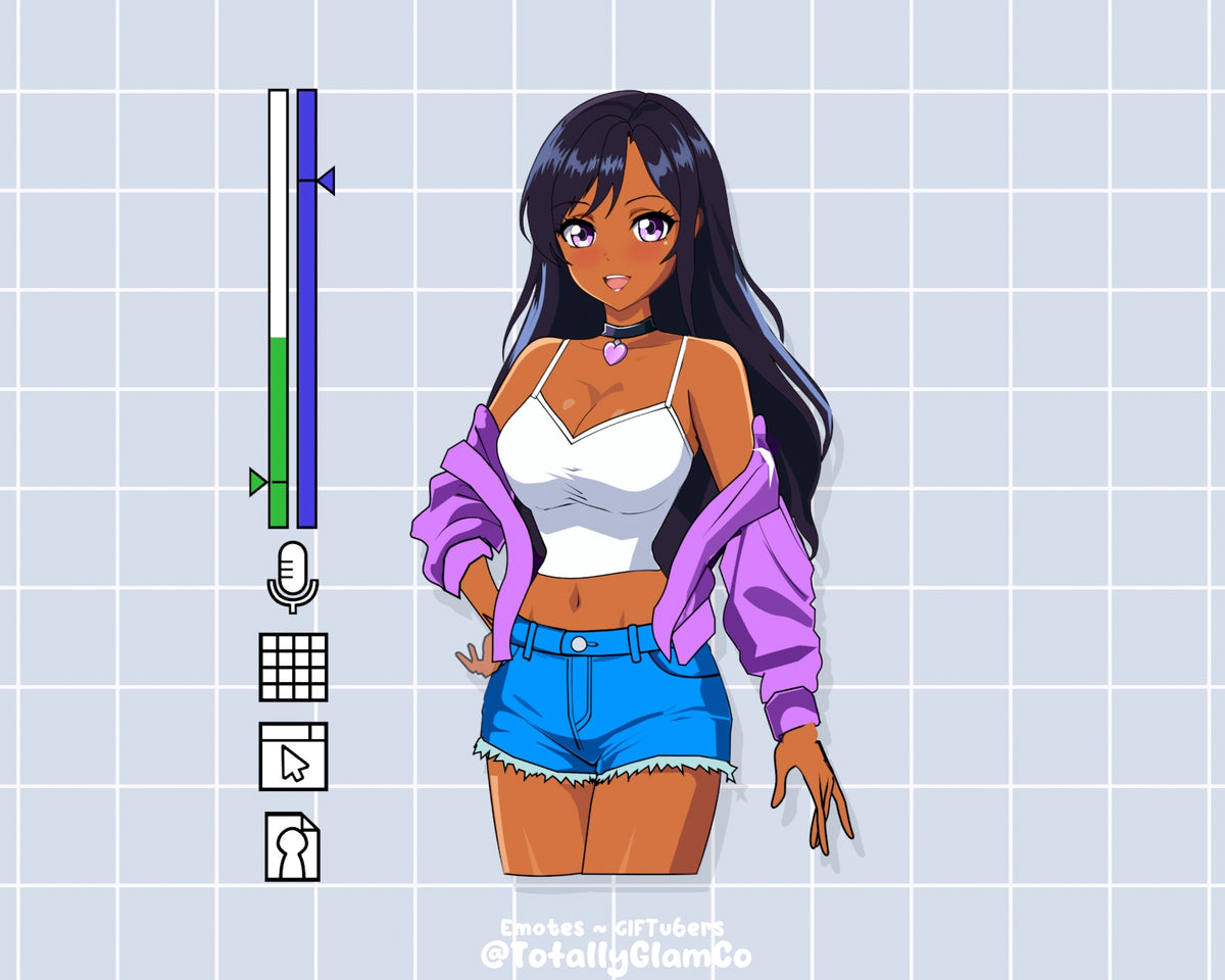 Custom Anime Glam GIFtuber