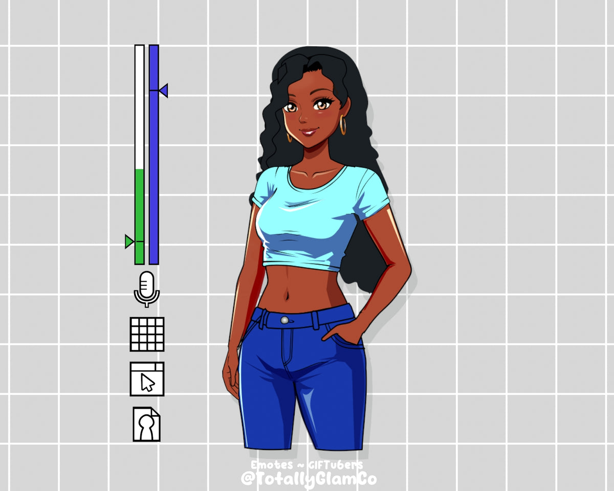 Custom Cartoon Glam GIFtuber