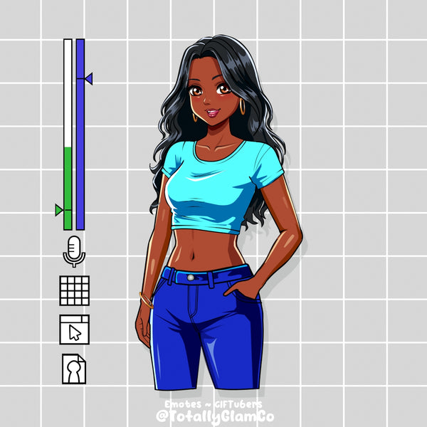 Custom Cartoon Glam GIFtuber