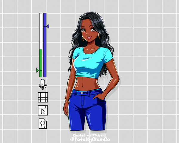 Custom Cartoon Glam GIFtuber