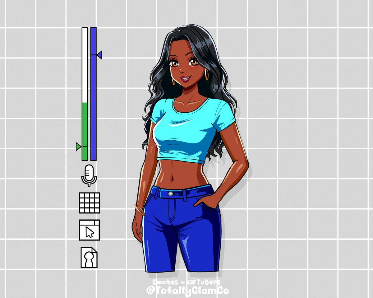Custom Cartoon Glam GIFtuber