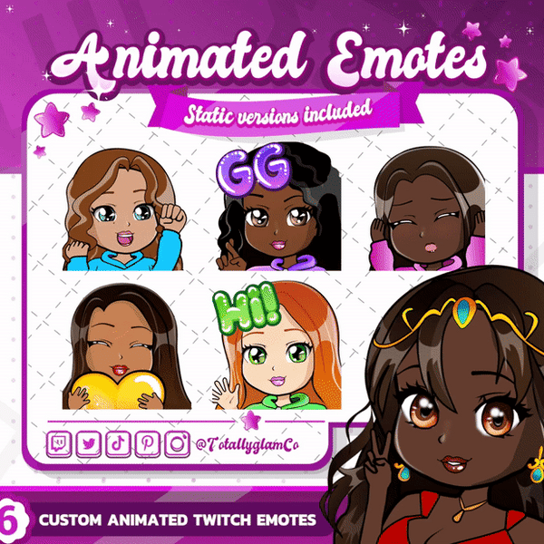 Animated Custom Chibi Emotes