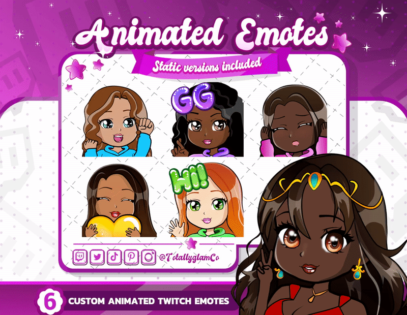 Animated Custom Chibi Emotes