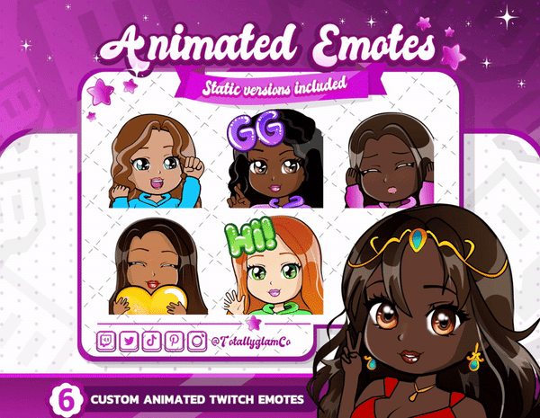 Animated Custom Chibi Emotes