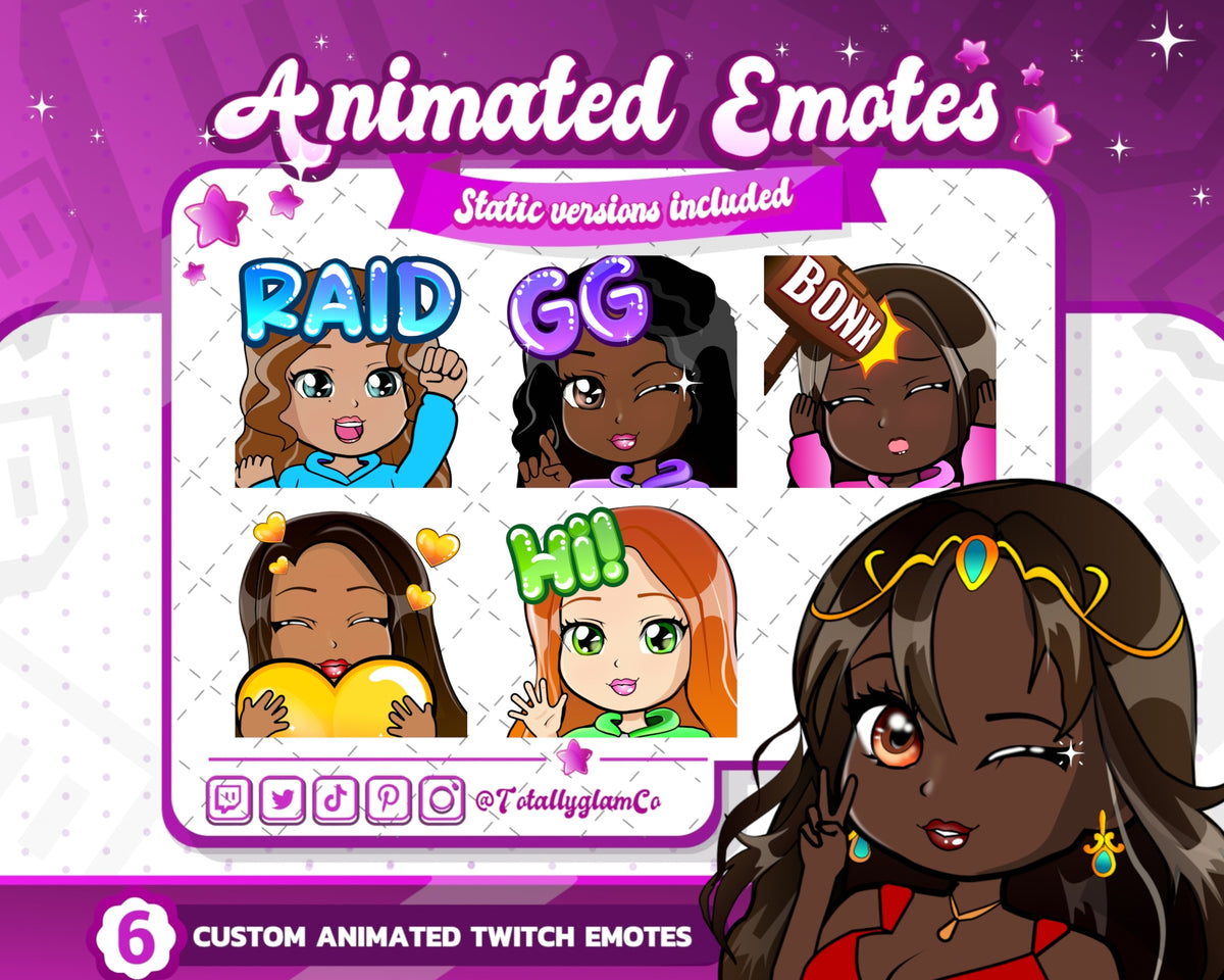 Animated Custom Chibi Emotes