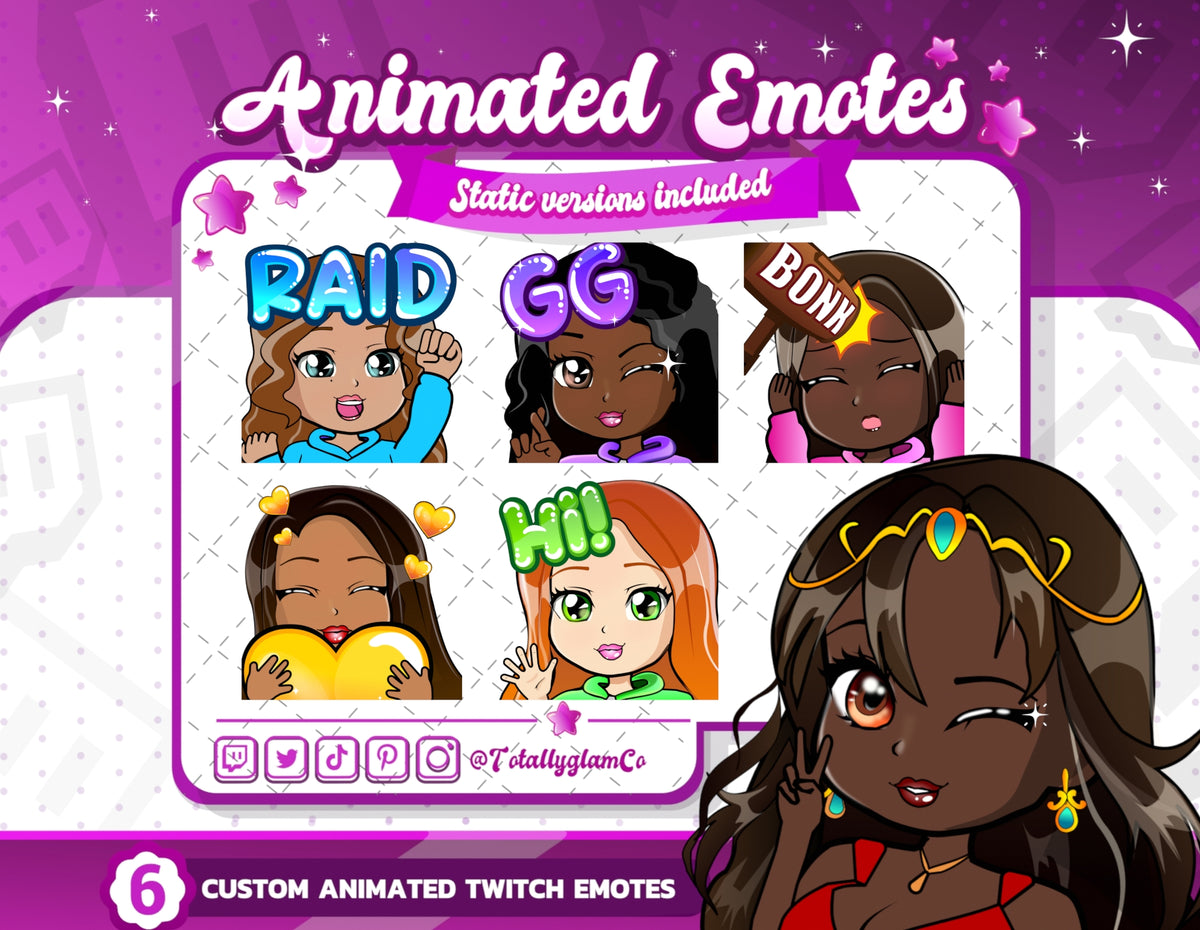 Animated Custom Chibi Emotes