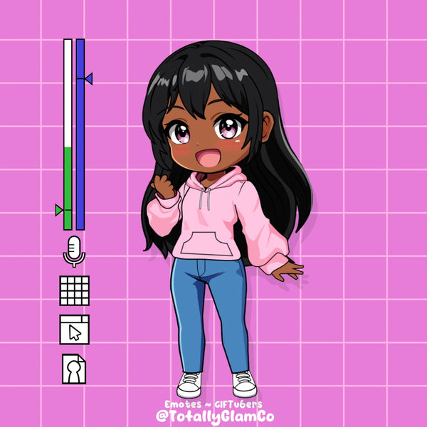 Custom Chibi Girl GIFtuber