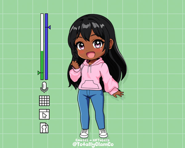 Custom Chibi Girl GIFtuber