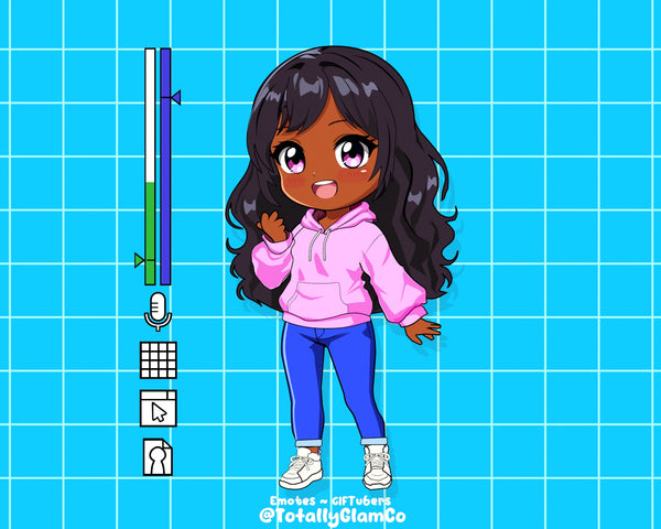 Custom Chibi Girl GIFtuber