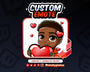 Animated Love YCH Custom Chibi Guy Emote