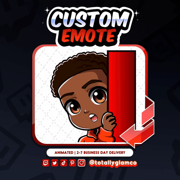Animated Lurk YCH Custom Chibi Guy Emote