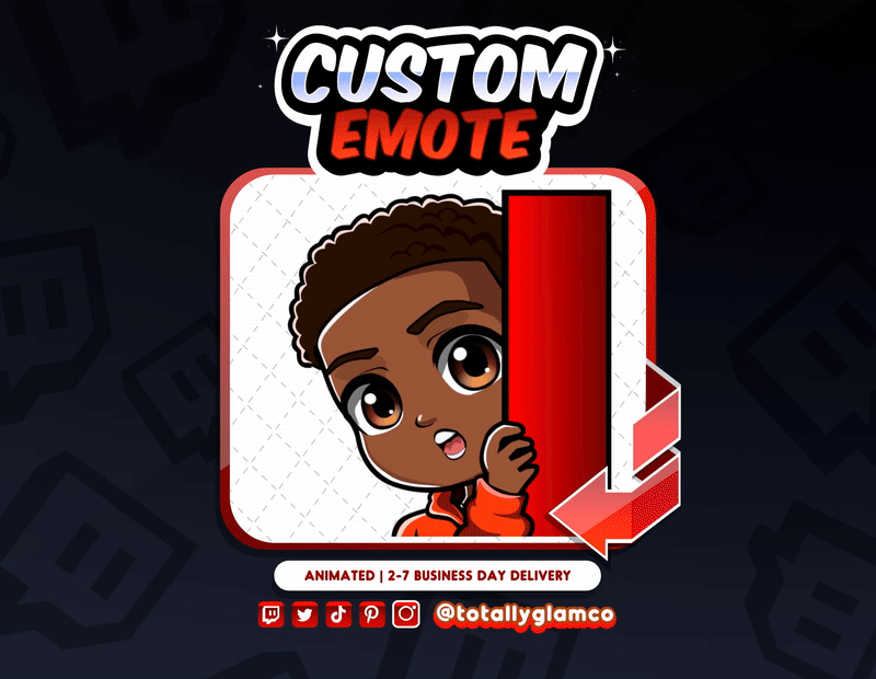 Animated Lurk YCH Custom Chibi Guy Emote