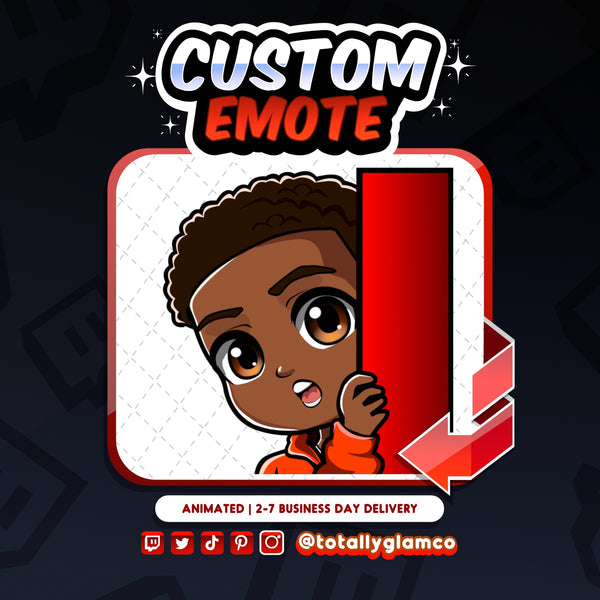 Animated Lurk YCH Custom Chibi Guy Emote