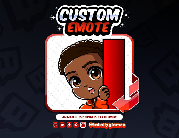 Animated Lurk YCH Custom Chibi Guy Emote